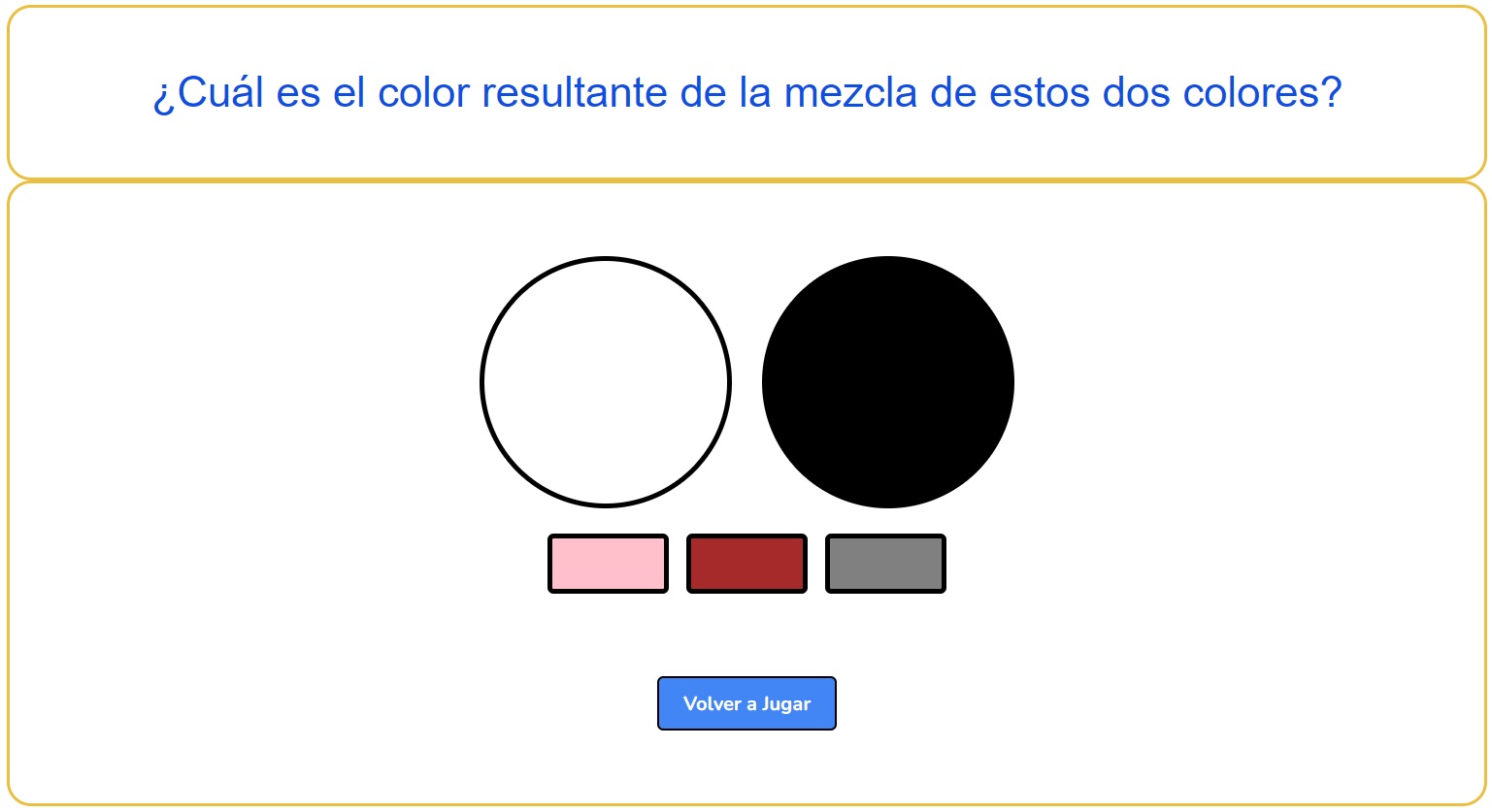 Juego de Mezclas de Colores